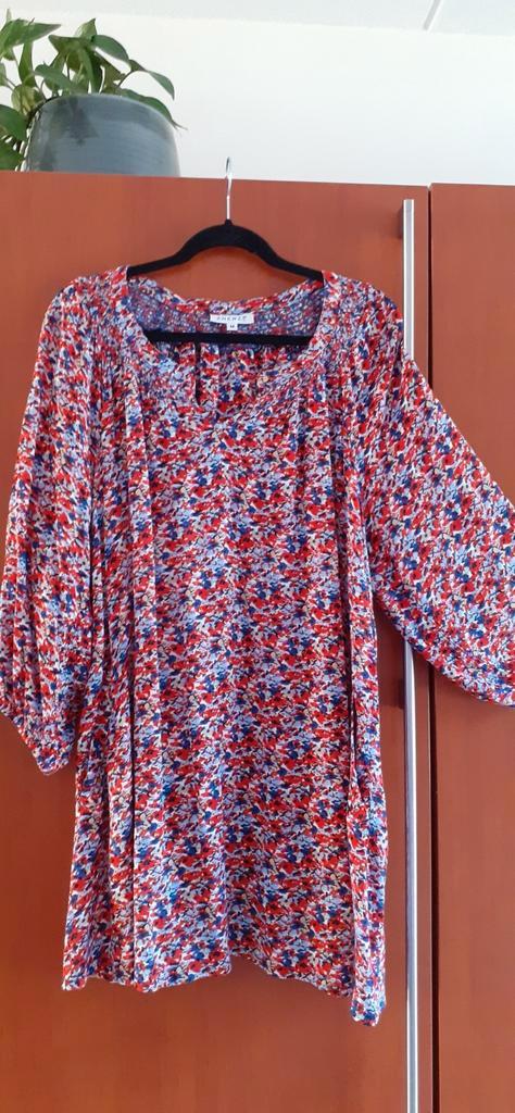 Tuniek  A- lijn maat M = 46-48 van Zhenzi, Kleding | Dames, Grote Maten, Zo goed als nieuw, Blouse of Tuniek, Rood, Ophalen of Verzenden