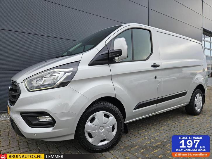 Ford Transit Custom 2.0 TDCI L1H1 Klep Navi Trekhaak Camera, Auto's, Bestelauto's, Bedrijf, Te koop, ABS, Achteruitrijcamera, Airbags