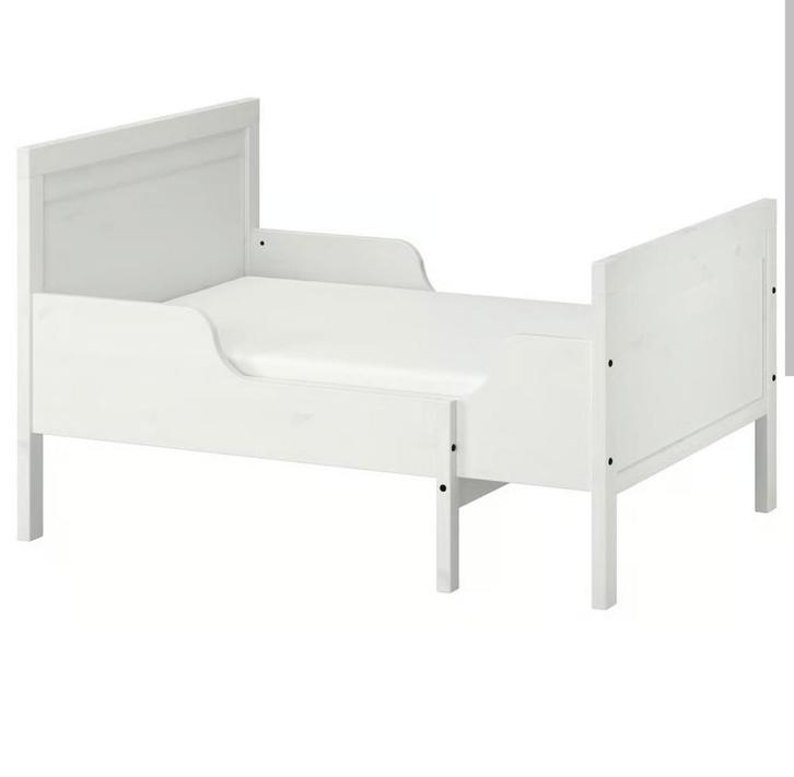 SUNDVIK Meegroeibed 80x200 - Wit, Kinderen en Baby's, Kinderkamer | Bedden, Zo goed als nieuw, 180 cm of meer, 70 tot 85 cm, Lattenbodem