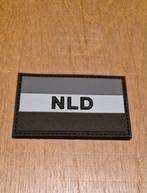 Patch NLD donker embleem PVC Nederland Landmacht, Verzamelen, Ophalen of Verzenden, Landmacht, Nederland, Embleem of Badge