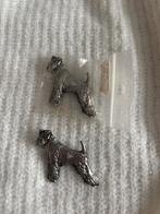 Fox terriër speldjes, Ophalen of Verzenden, Zo goed als nieuw, Dier of Natuur, Speldje of Pin