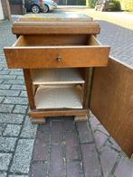 Antiek Frans Nachtkastje Marmer, Huis en Inrichting, Kasten | Dressoirs, Ophalen, Minder dan 50 cm, Gebruikt, Met lade(s)