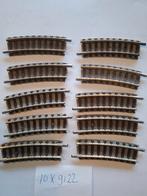 Set van 10 Fleischman rails 9122 N spoor, Gebruikt, Gelijkstroom, Trix, Rails