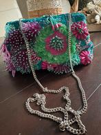Zara kralen tas bloemen turquoise heel netjes!, Verzenden, Zo goed als nieuw, Overige materialen