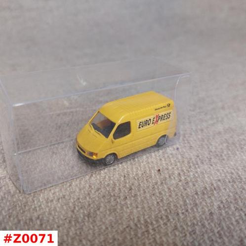 Ford Transit Deutsche Post Euro Express Rietze 1:87 H0 izgs, Hobby en Vrije tijd, Modelauto's | 1:87, Zo goed als nieuw, Auto