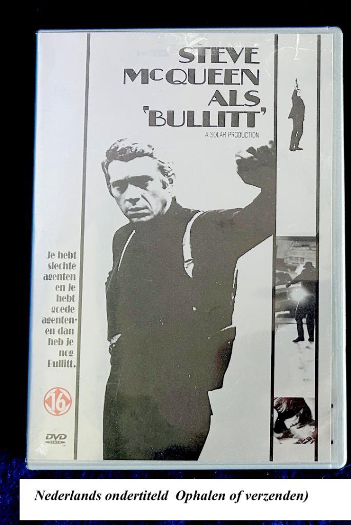 dvd Bullit met Steve Mcqueen Klassieker, Cd's en Dvd's, Dvd's | Klassiekers, Zo goed als nieuw, Actie en Avontuur, 1960 tot 1980