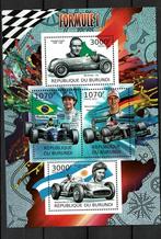 burundi 2012 pf blok formule 1 auto race sport cars 2, Postzegels en Munten, Ophalen of Verzenden, Sport, Postfris