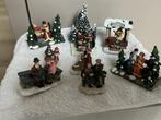 Kerst figuren set aanvulling kerstdorp, Ophalen of Verzenden, Gebruikt
