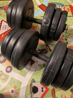 Set dumbells 40kg, Sport en Fitness, Fitnessmaterialen, Ophalen, Benen, Dumbbell
