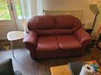 Retro leren bank, Ophalen, Gebruikt, 75 tot 100 cm