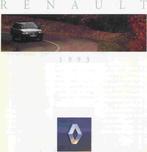 Renault 1993 modellenoverzicht (jan. 1993) Twingo, Clio, e.a, Ophalen of Verzenden, Nieuw, Renault