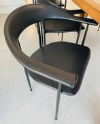 6 Fasem P40 designstoelen, Ophalen, Gebruikt, Zwart, Metaal
