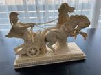Antiek Paarden Span Beeld Romein met paarden, Antiek en Kunst, Ophalen of Verzenden