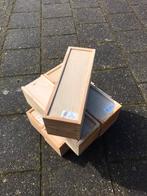 Te koop 5 houten wijnkisten FSC hout, Minder dan 50 cm, Nieuw, Ophalen of Verzenden, Hout