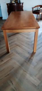 Eiken tafel met uitschuifbaar blad, Huis en Inrichting, Tafels | Eettafels, Ophalen, 200 cm of meer, 50 tot 100 cm, Zo goed als nieuw