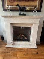 Marmeren schouw, Huis en Inrichting, Haarden, Ophalen, Zo goed als nieuw, Vrijstaande haard