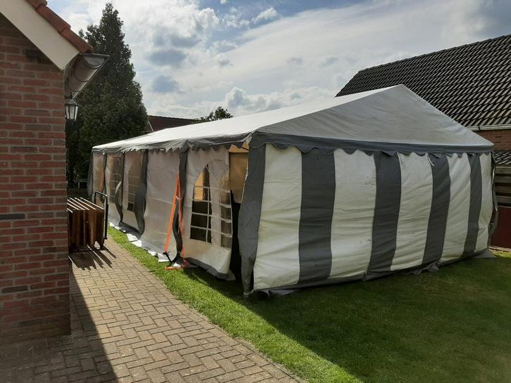 Te koop Opruiming professionele Partytent 10x5, Tuin en Terras, Partytenten, Gebruikt, Partytent, 2 meter of meer, 8 meter of meer