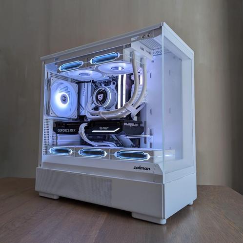 Witte Gaming PC | RTX 4070 | Ryzen 7600 | 32GB DDR5, Computers en Software, Desktop Pc's, Nieuw, 4 Ghz of meer, SSD, 32 GB, Met videokaart