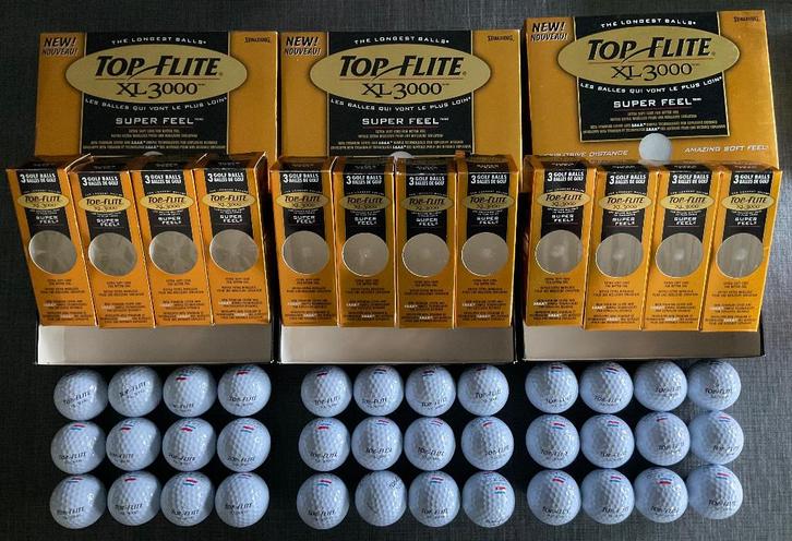 Top Flite XL3000 Super Feel Golfballen 36 st Nieuw in doos, Sport en Fitness, Golf, Nieuw, Bal(len), Overige merken, Ophalen