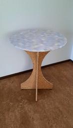 2 BIJZETTAFELS H:60 en Ø 50 cm samen €20, Ophalen, Minder dan 55 cm, Gebruikt, Rond