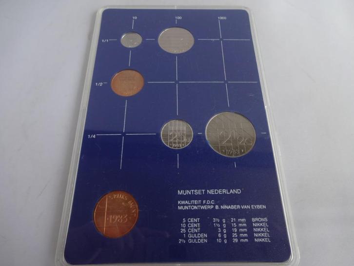 FDC Muntset Nederland 1983, Postzegels en Munten, Munten | Nederland, Setje, Overige waardes, Koningin Beatrix, Ophalen of Verzenden
