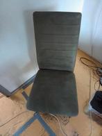 Grijsgroene eetkamerstoelen, Huis en Inrichting, Stoelen, Ophalen, Zo goed als nieuw, Vier