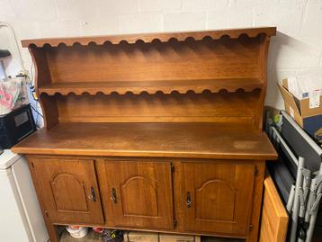 Vintage massief eiken buffetkast, voor 10 euro, weg is weg beschikbaar voor biedingen