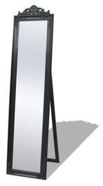 Staande spiegel passpiegel barok zwart 160x40 GRATIS BEZORGD, Minder dan 50 cm, Verzenden, Nieuw, 150 tot 200 cm