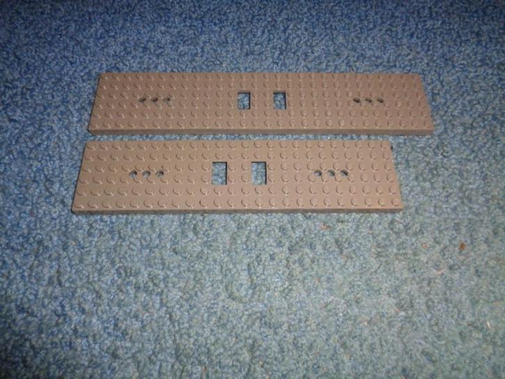 Partij M629=2x Lego trein bodems, Kinderen en Baby's, Speelgoed | Duplo en Lego, Gebruikt, Lego, Losse stenen, Ophalen of Verzenden