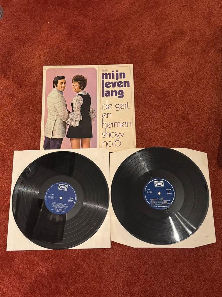 Gert en hermien - Mijn leven lang + 1 lp extra gratis, Cd's en Dvd's, Vinyl | Nederlandstalig, Zo goed als nieuw, Levenslied of Smartlap