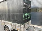 Enkelasser aanhanger aanhangwagen bakwagen met huif 1300 kg, Gebruikt