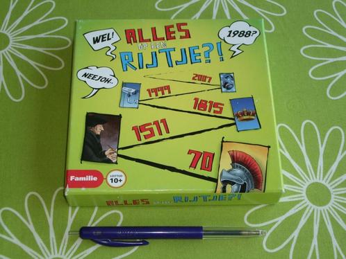 Alles op een rijtje - leerzaam familiespel, Hobby en Vrije tijd, Gezelschapsspellen | Overige, Zo goed als nieuw, Een of twee spelers