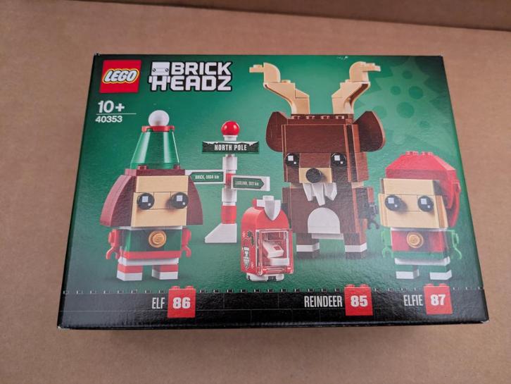 Lego Brickheadz, kerst - Reindeer, Elf en Elfie - 40353, Kinderen en Baby's, Speelgoed | Duplo en Lego, Nieuw, Lego, Complete set