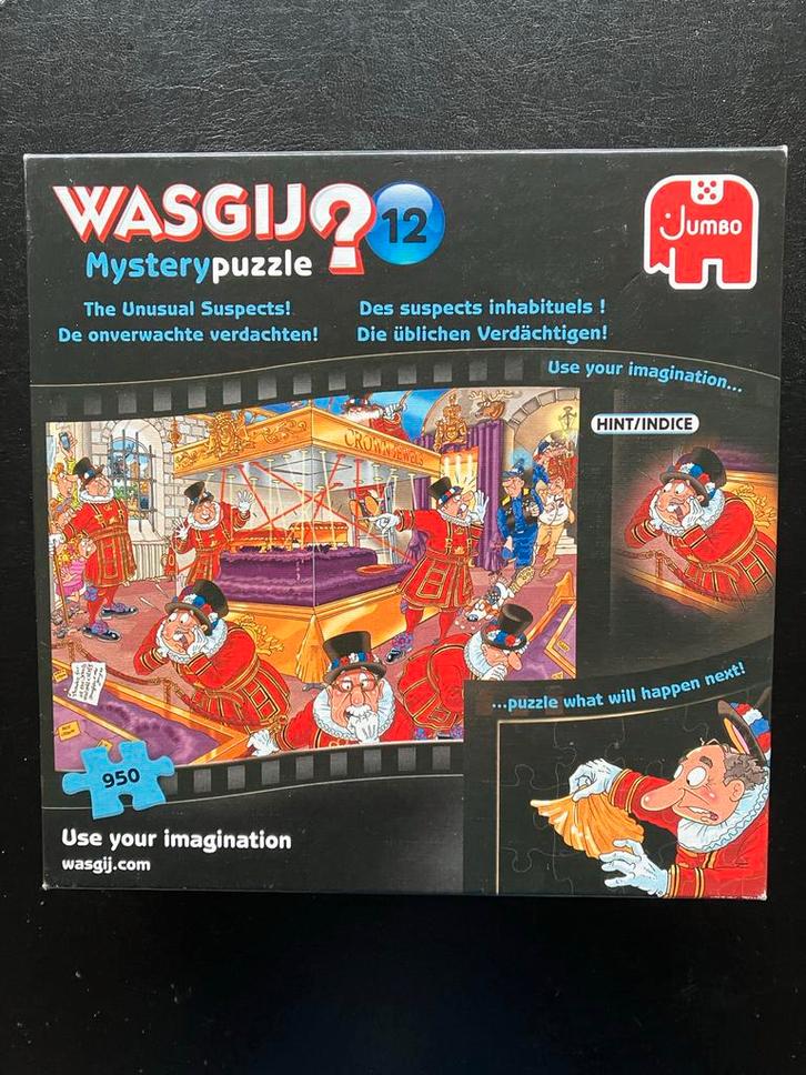Wasgij Mystery 12 - 950 stukjes, Hobby en Vrije tijd, Denksport en Puzzels, Zo goed als nieuw, Legpuzzel, 500 t/m 1500 stukjes