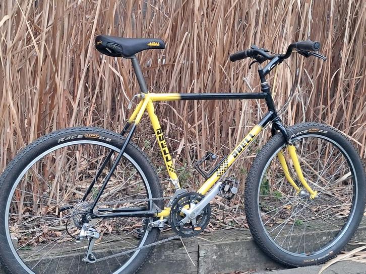 Duell retro mtb, Fietsen en Brommers, Fietsen | Racefietsen, Gebruikt, Overige merken, Meer dan 20 versnellingen, 26 inch, Staal