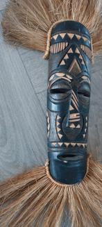 Afrikaans Wandornament Hout & Zeegras, Ophalen of Verzenden