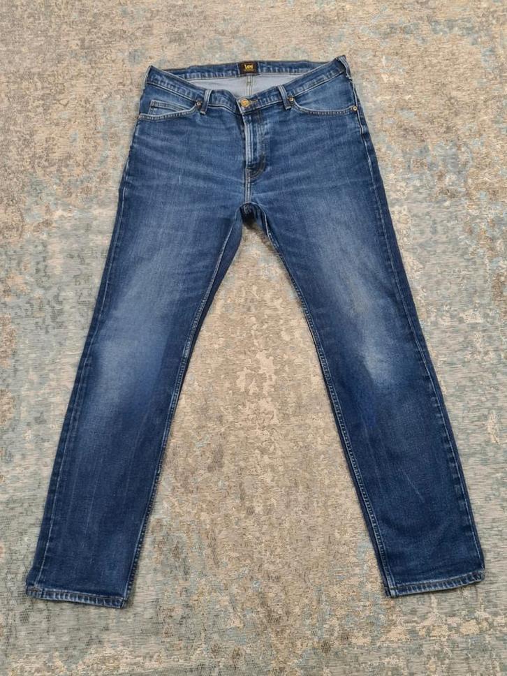 Lee RIDER W34 L32 Slim STRETCH Bronno3432 Blauw, Kleding | Heren, Spijkerbroeken en Jeans, Zo goed als nieuw, W33 - W34 (confectie 48/50)