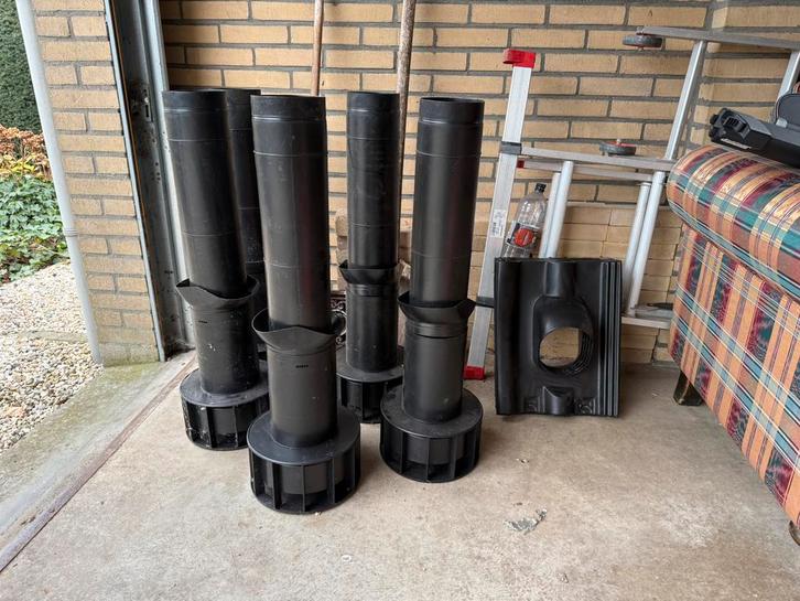 Multivent dakdoorvoer 13 cm met dakpan Ubbink. OPHALEN, Doe-het-zelf en Verbouw, Dakpannen en Dakbedekking, Zo goed als nieuw