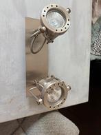 Plafond lamp met 2 spots halogeen, Ophalen, Zo goed als nieuw, Halogeen