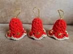 3 kerstboomhangers kerstballen klokjes met klepel, Diversen, Kerst, Ophalen of Verzenden, Nieuw