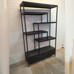 Boekenkast Mangohout | Zwart | Breedte: 110,0cm