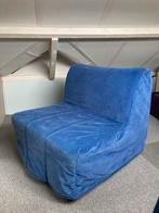 Ikea Lyksele Lovas  Slaapfauteuil / Slaapbank 1 pers, Huis en Inrichting, Ophalen, Eenpersoons, Blauw, 190 cm of minder