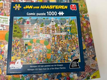 Jan van haasteren 1000st nijmegen 100jaar gaststad 4daagse beschikbaar voor biedingen