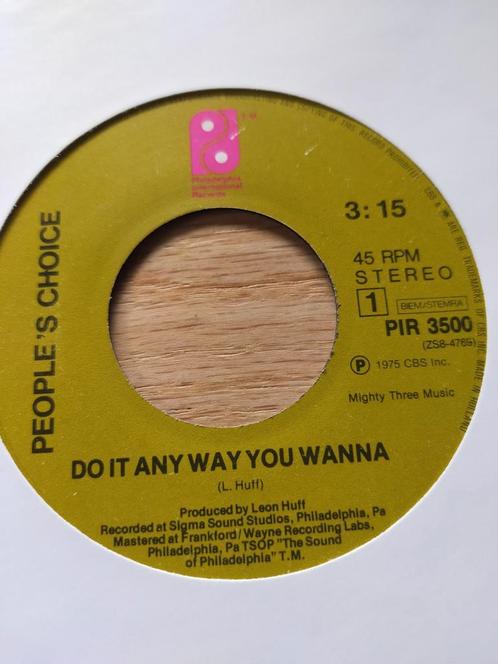People's Choice , do it any way you wanna, Cd's en Dvd's, Vinyl Singles, Zo goed als nieuw, Pop, Ophalen of Verzenden
