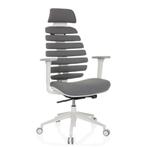 Bureaustoel ERGO LINE - WIT / GRIJS - AANBIEDING!, Ophalen, Nieuw, Grijs, Bureaustoel