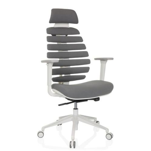 Bureaustoel ERGO LINE - WIT / GRIJS - AANBIEDING!, Huis en Inrichting, Bureaustoelen, Nieuw, Bureaustoel, Grijs, Ergonomisch, Ophalen