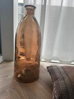 Fles/vaas 63cm met bohemian kussen en decovaas samen 20,-, Glas, Ophalen of Verzenden, Zo goed als nieuw, 50 tot 75 cm