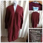 S/M AIRDATE AMSTERDAM bordeauxrood loose fit vest mohair wol, Kleding | Dames, Airdate Amsterdam, Ophalen of Verzenden, Gedragen