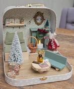 Poppenhuis Kerst koffertje inclusief muis, ook voor Maileg, Verzamelen, Poppenhuizen en Toebehoren, Ophalen of Verzenden, Nieuw