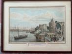 Litho (steendruk) van amsterdam, gezicht op het oosterdok, Antiek en Kunst, Kunst | Etsen en Gravures, Ophalen